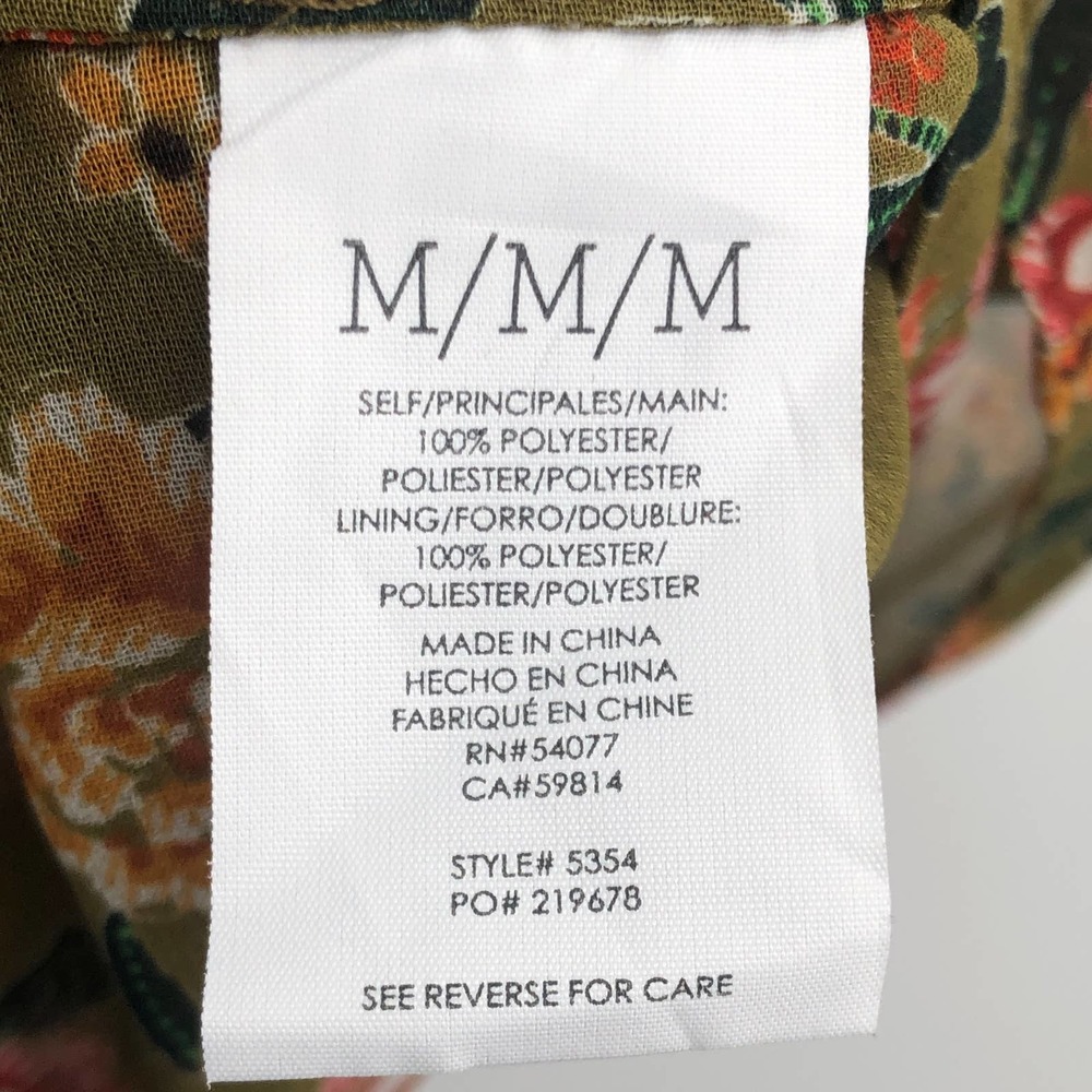 Cabi Blouse Floral Striped Sleeveless A-Line Scoop Neck Multicolored Medium - Picture 10 of 11